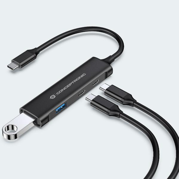 4-PORT USB 3.0 HUB 2 USB-C 2USB A